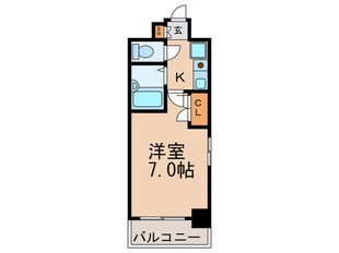 ﾗﾅｯﾌﾟｽｸｴｱ北梅田ｼﾃｨ(803)の物件間取画像